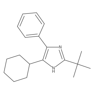 4-Cyclohexyl-2-(1,1-dimethylethyl)-5-phenyl-1H-imidazole结构式