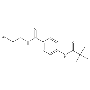 N-(2-aminoethyl)-4-pivalamidobenzamide结构式