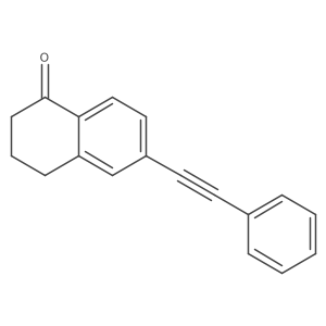 6-(phenylethynyl)-3,4-dihydronaphthalen-1(2H)-one Structure