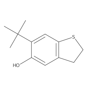 6-Tert-butyl-2,3-dihydro-1-benzothiophen-5-ol Structure