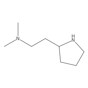 (R)-N,N-Dimethyl-2-(pyrrolidin-2-yl)ethanamine结构式