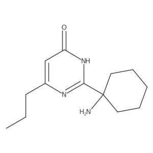 2-(1-Aminocyclohexyl)-6-propyl-3,4-dihydropyrimidin-4-one结构式