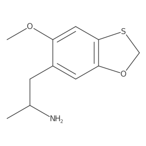 2-Methoxy-4,5-methylenethiooxyamphetamine结构式