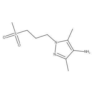 3,5-Dimethyl-1-(3-(methylsulfonyl)propyl)-1h-pyrazol-4-amine结构式