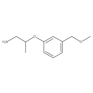 1-Propanamine, 2-[3-(methoxymethyl)phenoxy]-结构式