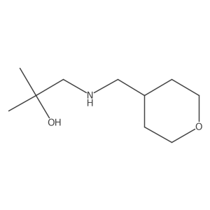 2-Methyl-1-[(oxan-4-ylmethyl)amino]propan-2-ol Structure