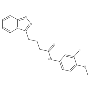 N-(3-chloro-4-methoxyphenyl)-4-([1,2,4]triazolo[4,3-a]pyridin-3-yl)butanamide Structure