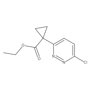 Ethyl 1-(6-chloropyridazin-3-yl)cyclopropane-1-carboxylate结构式
