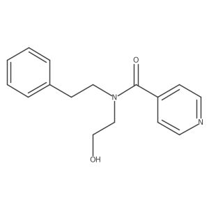 4-Pyridinecarboxamide, N-(2-hydroxyethyl)-N-(2-phenylethyl)-结构式