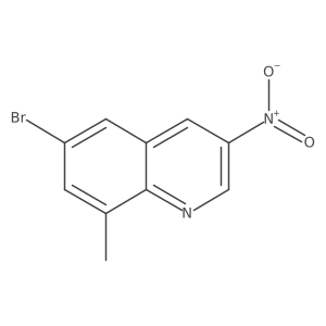 6-Bromo-8-methyl-3-nitroquinoline Structure