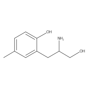 2-(2-Amino-3-hydroxypropyl)-4-methylphenol结构式