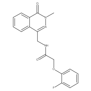 2-(2-fluorophenoxy)-N-((3-methyl-4-oxo-3,4-dihydrophthalazin-1-yl)methyl)acetamide Structure