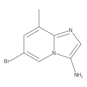3-Amino-6-bromo-8-methylimidazo[1,2-a]pyridine结构式