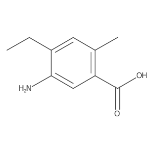 5-Amino-4-ethyl-2-methylbenzoic acid Structure