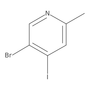 5-Bromo-4-iodo-2-methylpyridine结构式