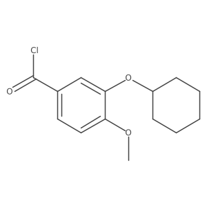 3-(Cyclohexyloxy)-4-methoxybenzoyl chloride结构式