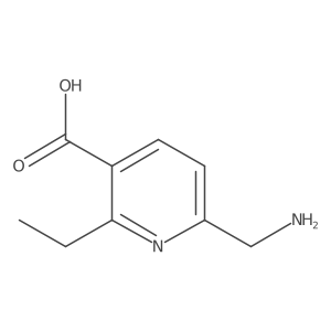 6-(Aminomethyl)-2-ethylpyridine-3-carboxylic acid结构式