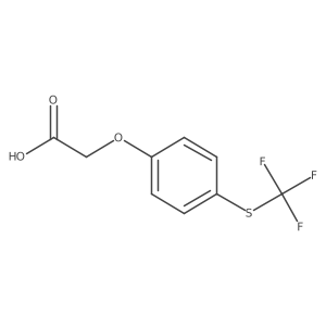 Acetic acid, 2-[4-[(trifluoromethyl)thio]phenoxy]- Structure