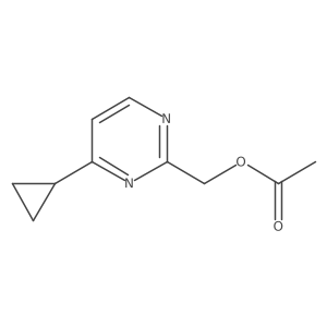(4-Cyclopropylpyrimidin-2-yl)methyl acetate Structure