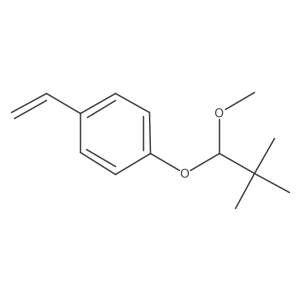 1-(1-Methoxy-2,2-dimethylpropoxy)-4-vinylbenzene Structure