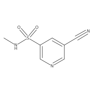 5-cyano-N-methylpyridine-3-sulfonamide Structure