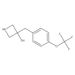 3-{[4-(Trifluoromethoxy)phenyl]methyl}azetidin-3-ol Structure