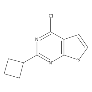 4-Chloro-2-cyclobutylthieno[2,3-d]pyrimidine结构式