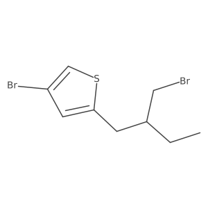 4-Bromo-2-(2-(bromomethyl)butyl)thiophene Structure