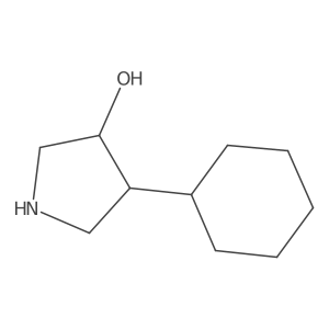 4-Cyclohexylpyrrolidin-3-ol Structure