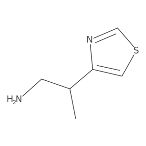2-(1,3-Thiazol-4-yl)propan-1-amine结构式