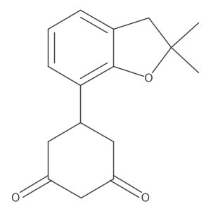 5-(2,2-Dimethyl-2,3-dihydrobenzofuran-7-yl)cyclohexane-1,3-dione Structure