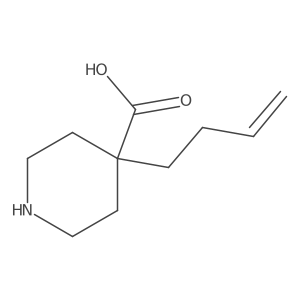 4-(But-3-en-1-yl)piperidine-4-carboxylic acid Structure