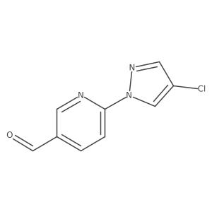 6-(4-Chloro-1H-pyrazol-1-YL)pyridine-3-carbaldehyde结构式