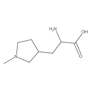 2-Amino-3-(1-methylpyrrolidin-3-yl)propanoic acid Structure