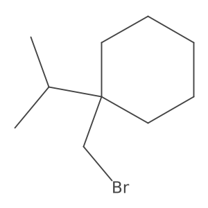 1-(Bromomethyl)-1-(propan-2-yl)cyclohexane结构式