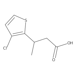 3-(3-Chlorothiophen-2-yl)butanoic acid结构式