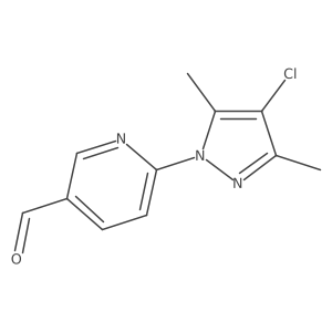 6-(4-chloro-3,5-dimethyl-1H-pyrazol-1-yl)pyridine-3-carbaldehyde Structure