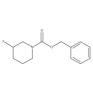 Benzyl 3-fluoropiperidine-1-carboxylate结构式
