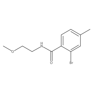 2-Bromo-N-(2-methoxyethyl)-4-methylbenzamide结构式