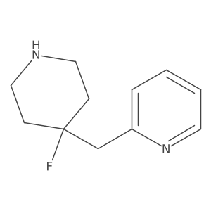 2-[(4-Fluoropiperidin-4-yl)methyl]pyridine结构式