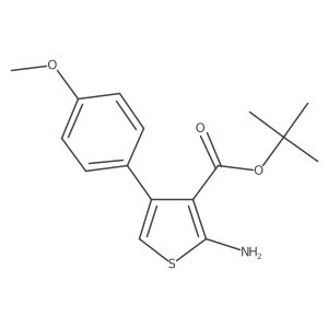 Tert-butyl 2-amino-4-(4-methoxyphenyl)thiophene-3-carboxylate Structure