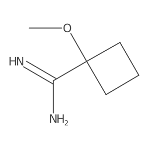1-Methoxycyclobutane-1-carboximidamide结构式