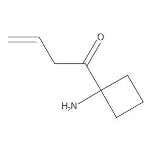 1-(1-Aminocyclobutyl)but-3-en-1-one结构式