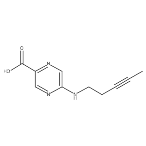 5-[(Pent-3-yn-1-yl)amino]pyrazine-2-carboxylic acid Structure