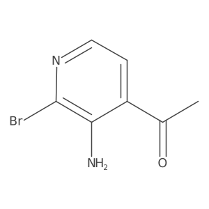 1-(3-Amino-2-bromopyridin-4-YL)ethanone结构式
