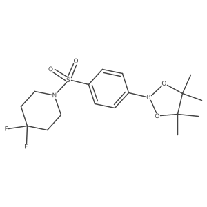 4,4-Difluoro-1-(4-(4,4,5,5-tetramethyl-1,3,2-dioxaborolan-2-yl)phenylsulfonyl)piperidine Structure