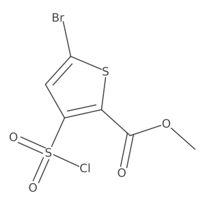 Methyl 5-bromo-3-(chlorosulfonyl)thiophene-2-carboxylate Structure