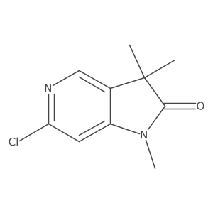 6-Chloro-1,3,3-trimethyl-1H,2H,3H-pyrrolo[3,2-c]pyridin-2-one Structure