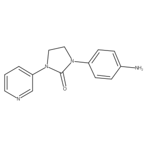 1-(4-Aminophenyl)-3-(3-pyridyl)-2-imidazolidinone结构式