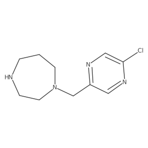 1-[(5-Chloropyrazin-2-yl)methyl]-1,4-diazepane结构式